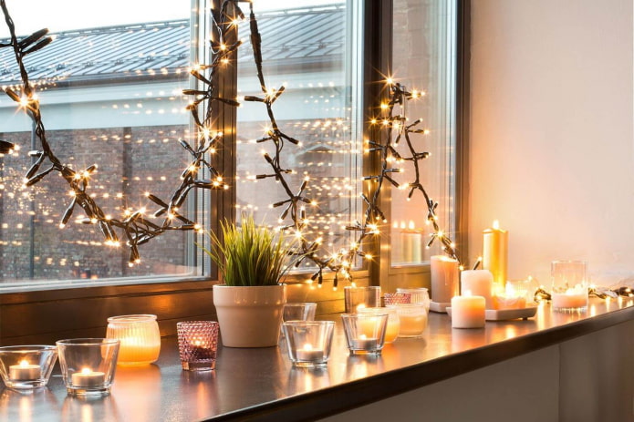 New Year's decor option New Year's decor option