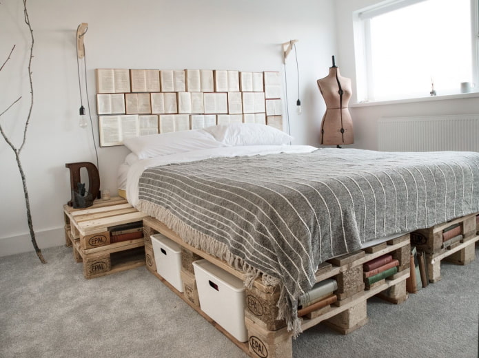 Books instead of a headboard Books instead of a headboard