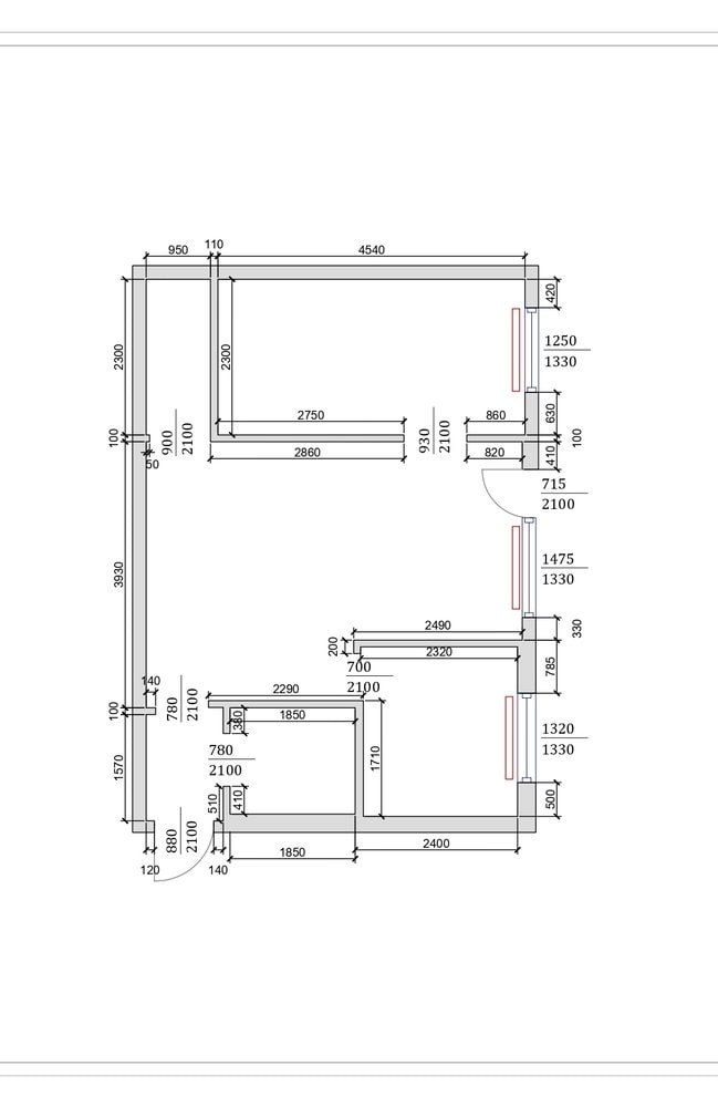 Apartment before remodeling