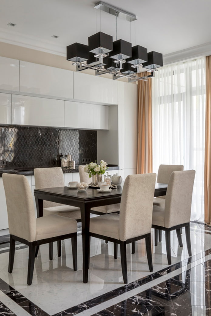 modern straight kitchen