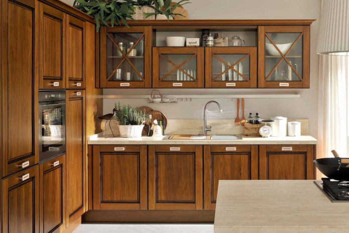 modern wooden kitchen