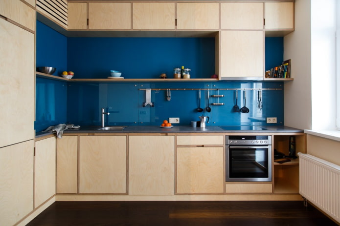 stylish plywood kitchen