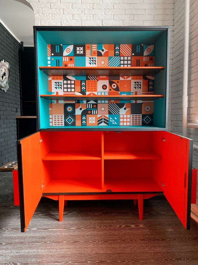 Open cabinet Open cabinet