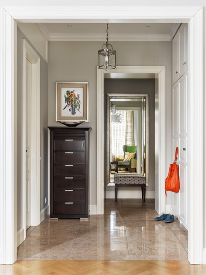 light interior of the corridor