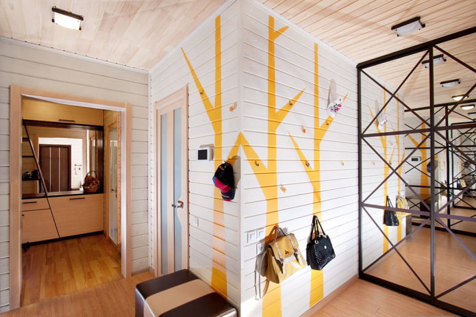 finishing the corridor with clapboard finishing the corridor with clapboard