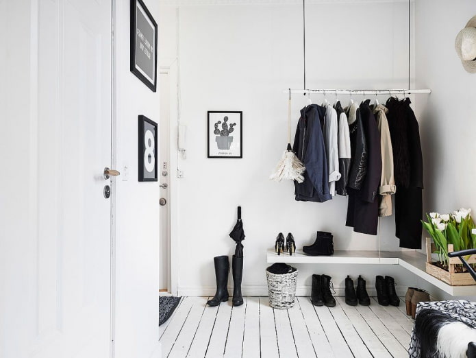 white floor in the house