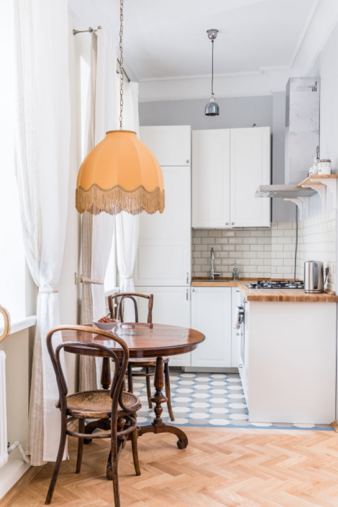 small bright kitchen