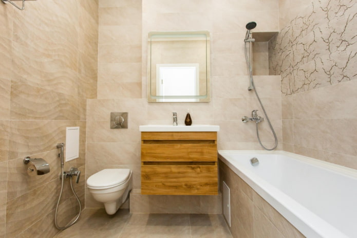 Minimalism in the interior of the bathroom