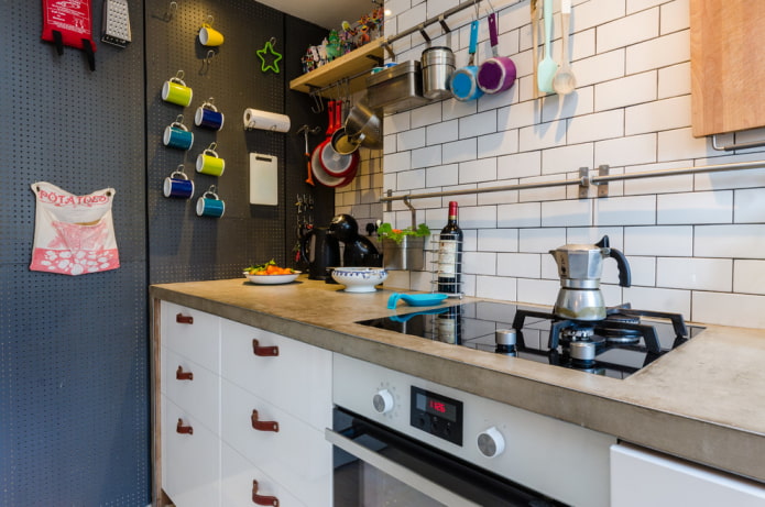 Concrete table top with frame