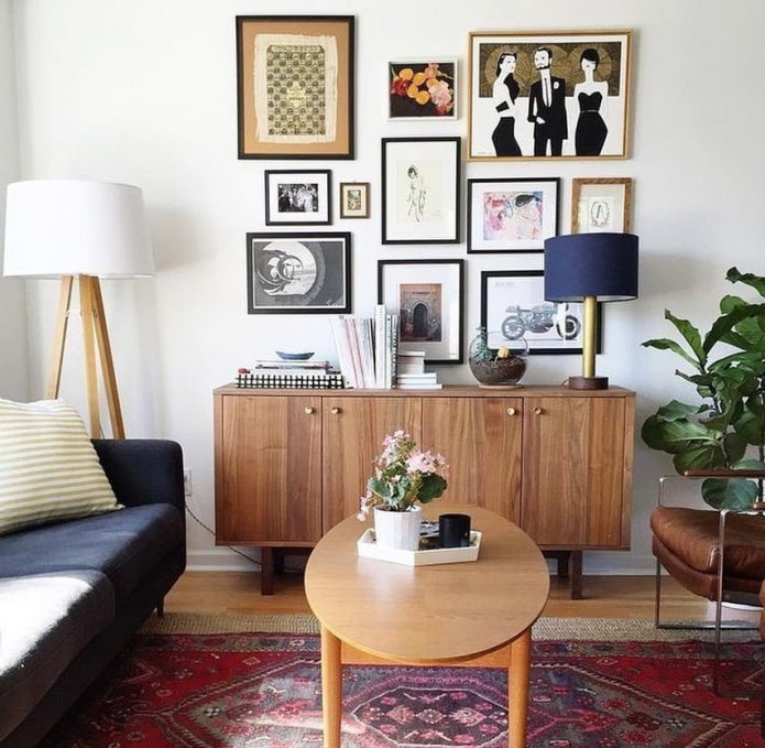 Soviet cabinet in the living room Soviet cabinet in the living room
