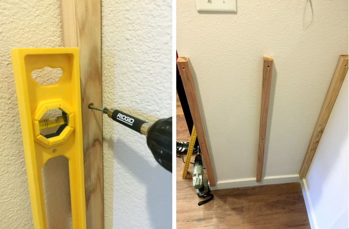 Fixing vertical bars Fixing vertical bars