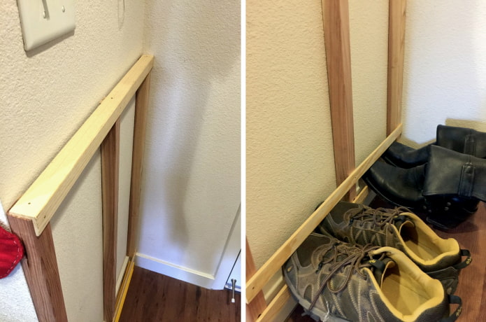 We fix horizontal slats We fix horizontal slats