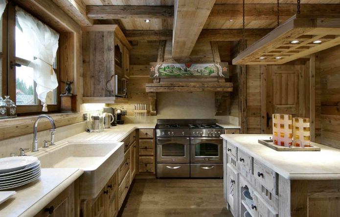 chalet style kitchen chalet style kitchen