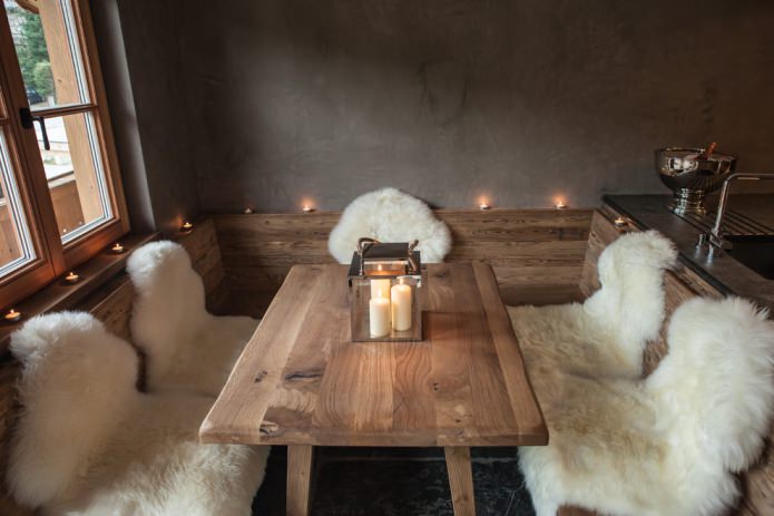 sheep skins, candles sheep skins, candles