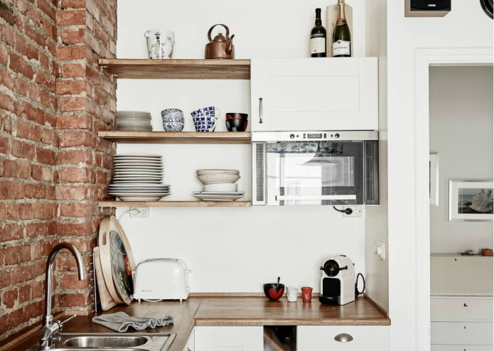 Shelves plus cabinets Shelves plus cabinets