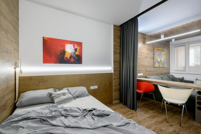 bed and sofa in a single room bed and sofa in a single room