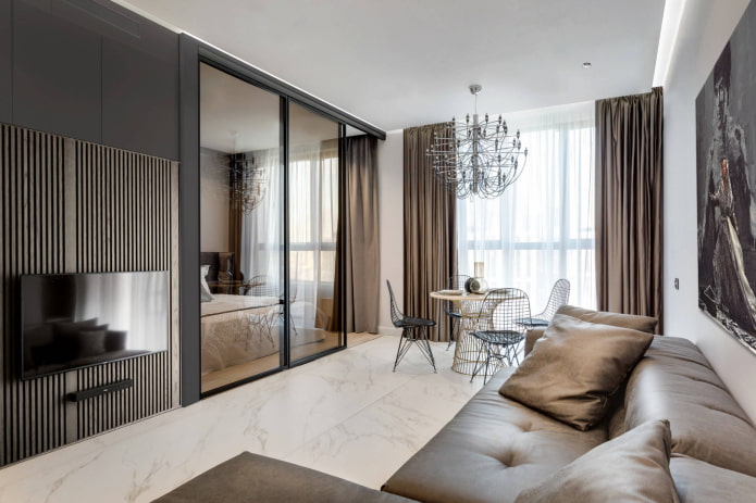 folding sofa in a single room folding sofa in a single room