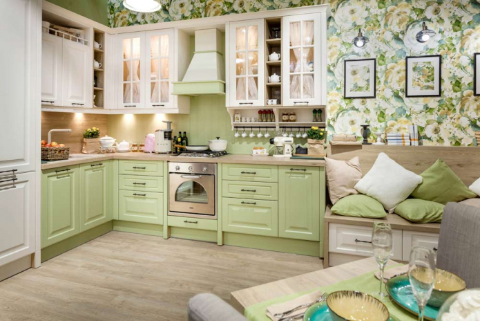 flower wallpaper for kitchen