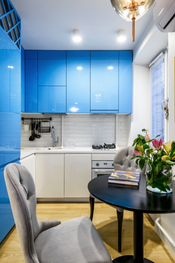 blue glossy kitchen blue glossy kitchen