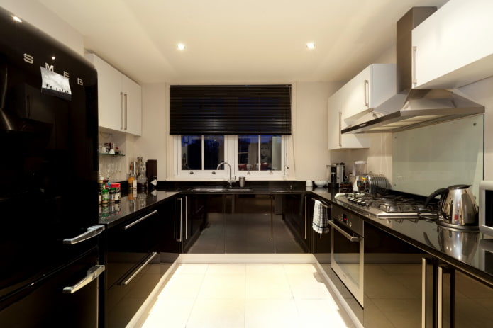 black glossy kitchen black glossy kitchen