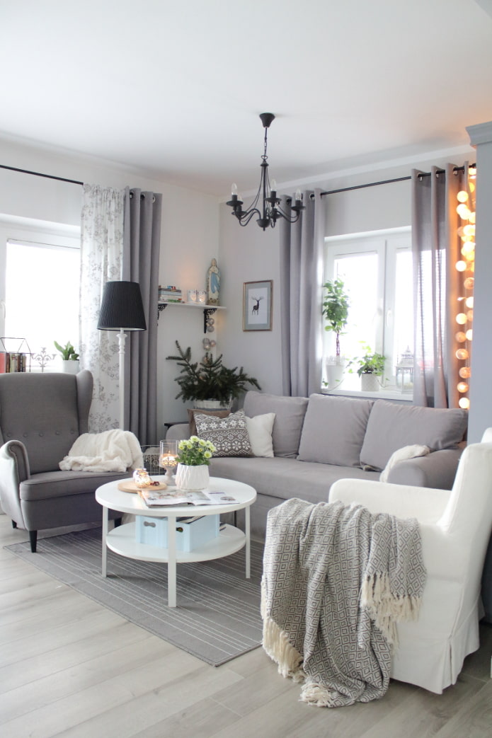 bright small living room