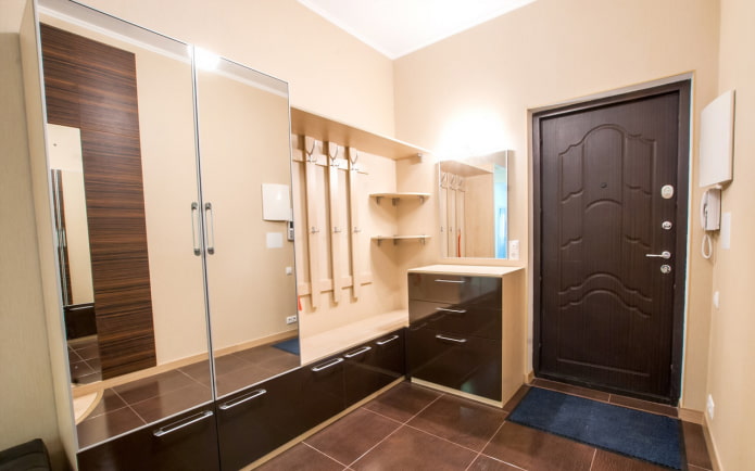 spacious entrance hall in the apartment