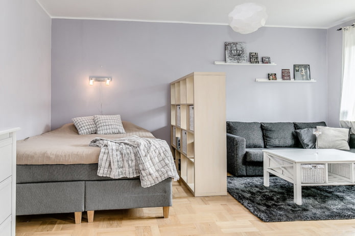 Shelving in floor color Shelving in floor color