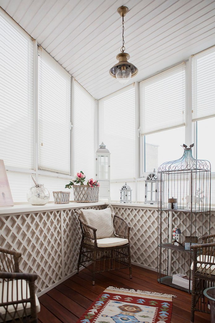 decorative cells in the interior of the loggia decorative cells in the interior of the loggia