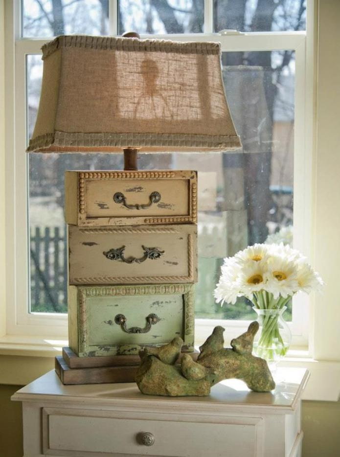original table lamp with antique drawers original table lamp with antique drawers