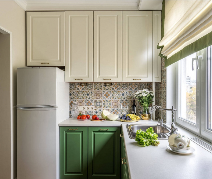 two-tone kitchen two-tone kitchen