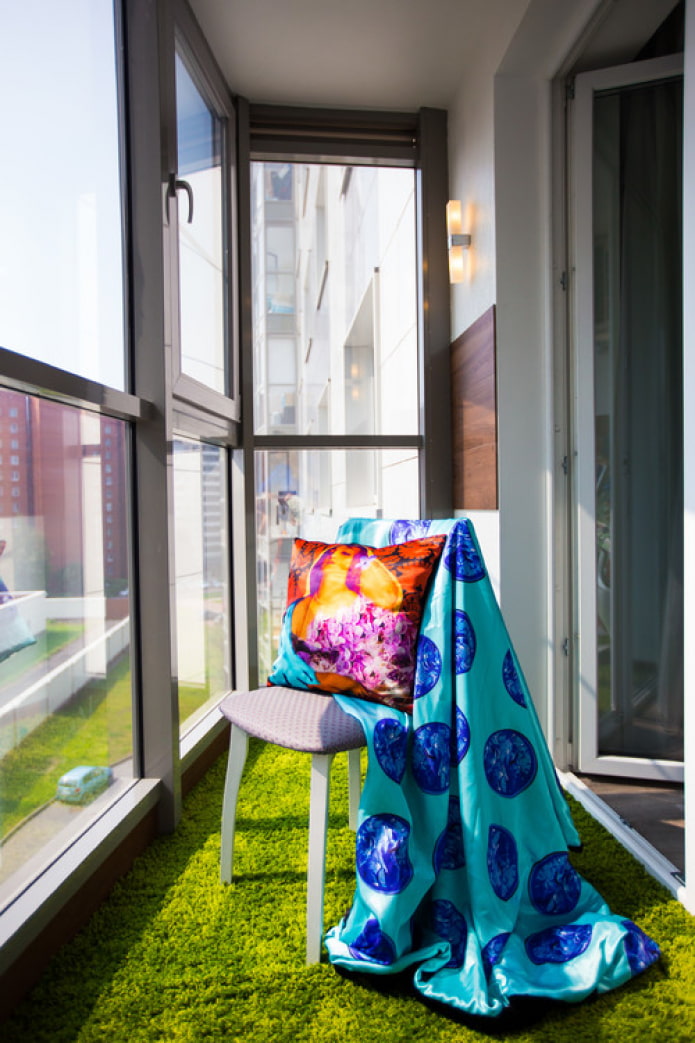 plastic windows on the balcony