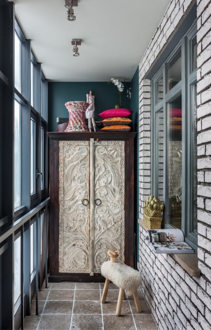 fusion style balcony