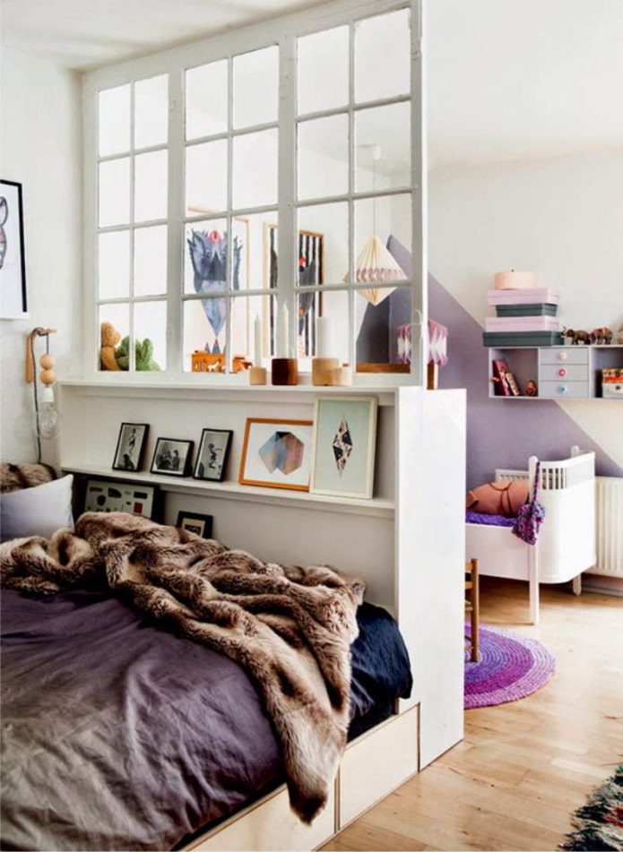 children's room in a single room