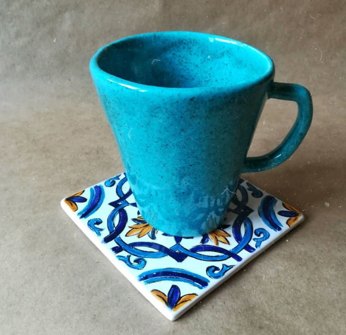 Cup holder painted Painted cup holder