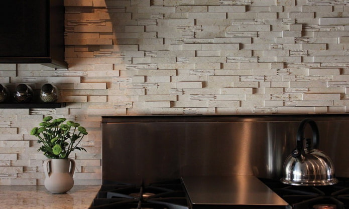 Stone instead of an apron Stone instead of an apron