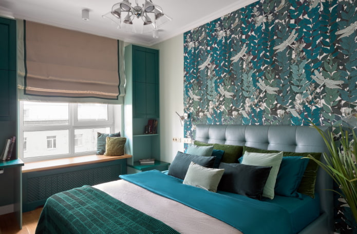 Wallpaper with floral prints