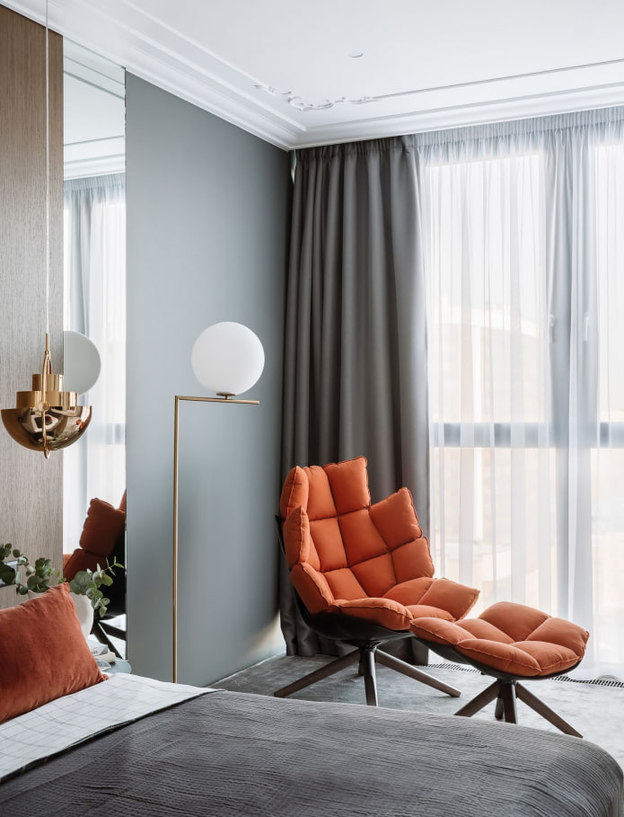 futuristic armchair in the bedroom