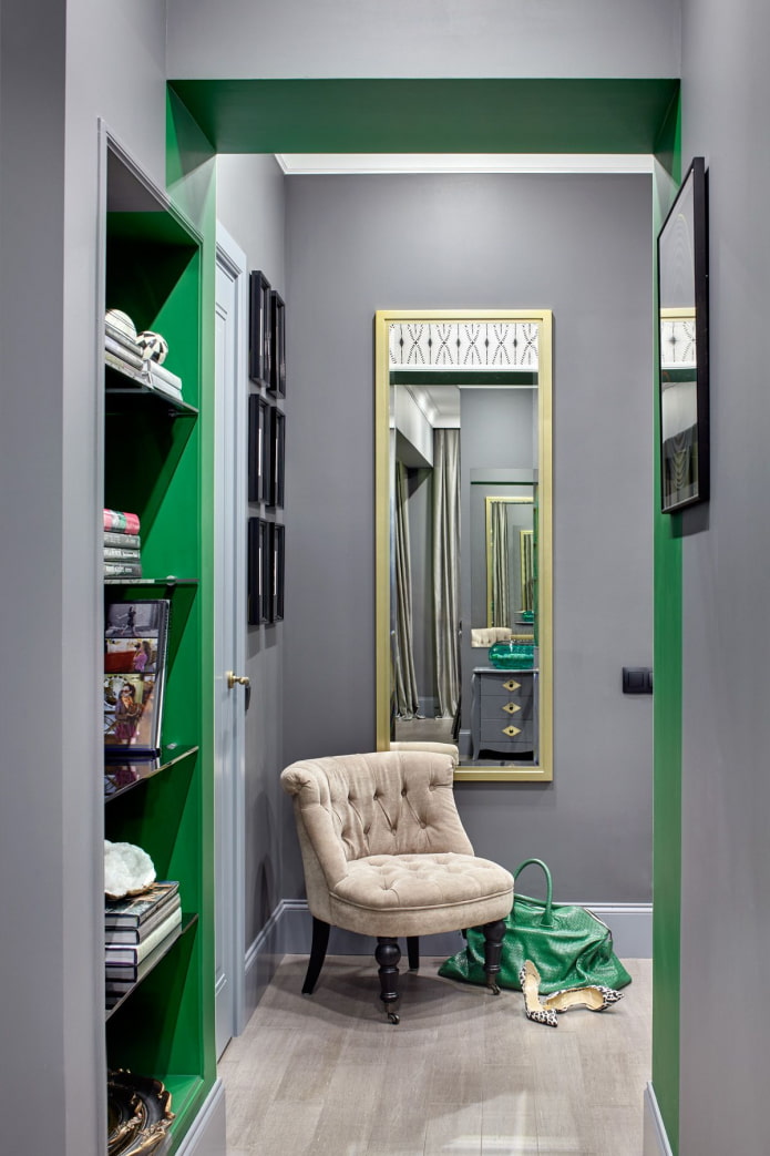 armchair in the hallway