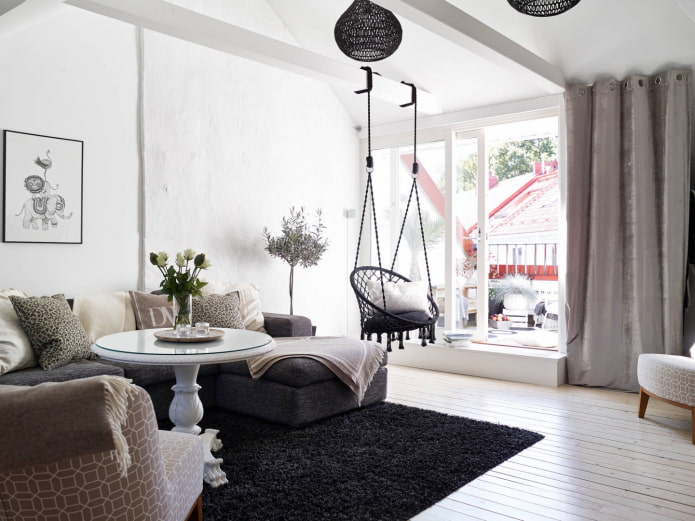 scandi style hanging chair