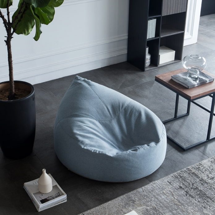 bean bag in the form of a drop bean bag in the form of a drop