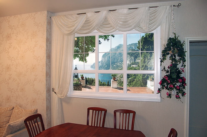 false window in the kitchen