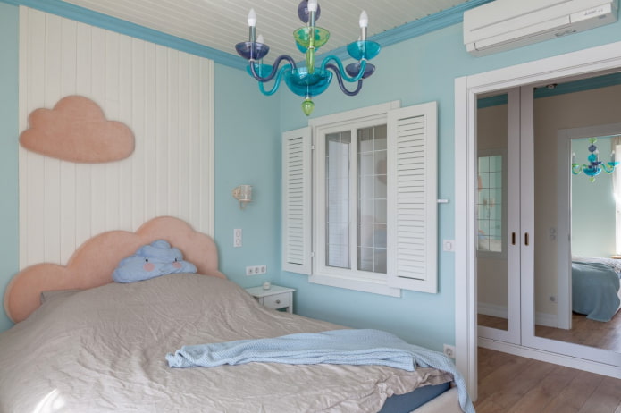 imitation of a window in the nursery