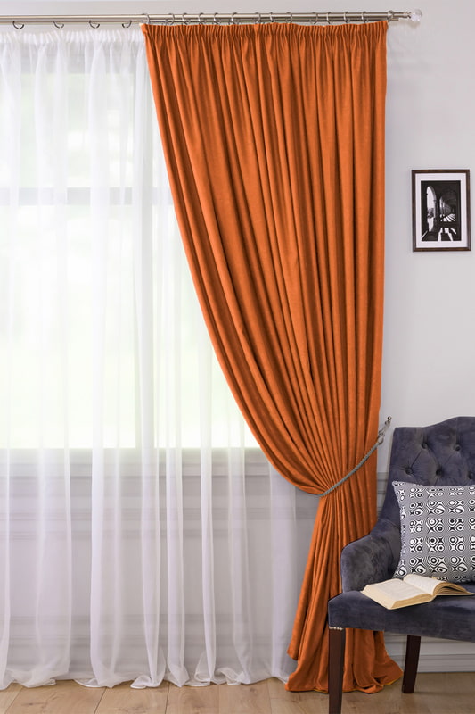 orange curtain orange curtain