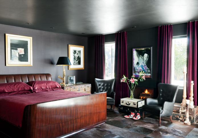 marsala with black combination