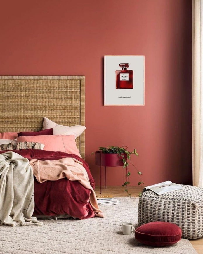 marsala bedroom decor