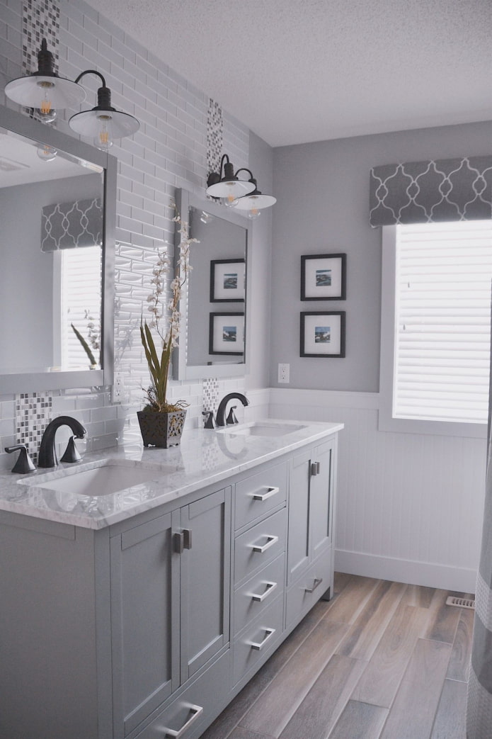 gray bathroom gray bathroom