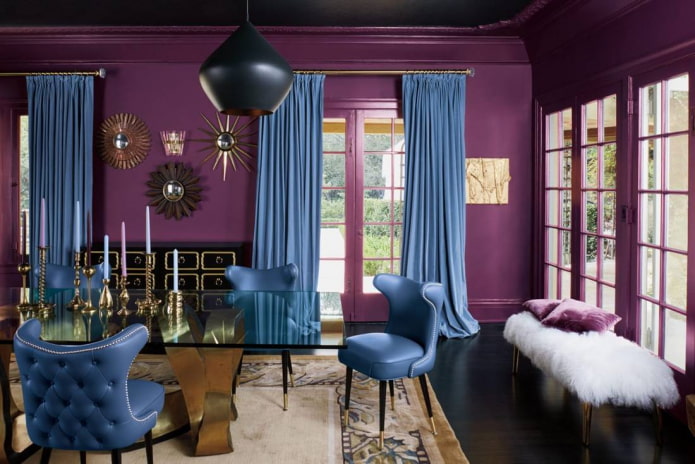 combination of blue and purple combination of blue and purple