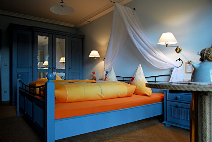 blue-orange bedroom blue-orange bedroom