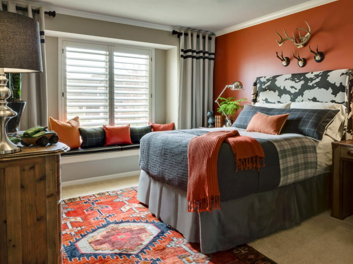 orange accents in the bedroom orange accents in the bedroom