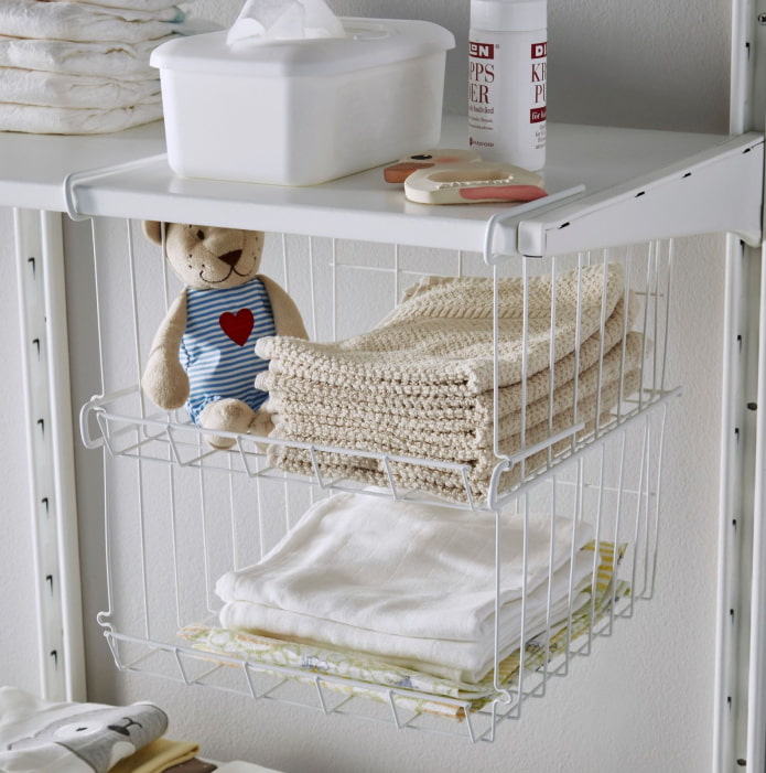 Basket in the nursery Basket in the nursery